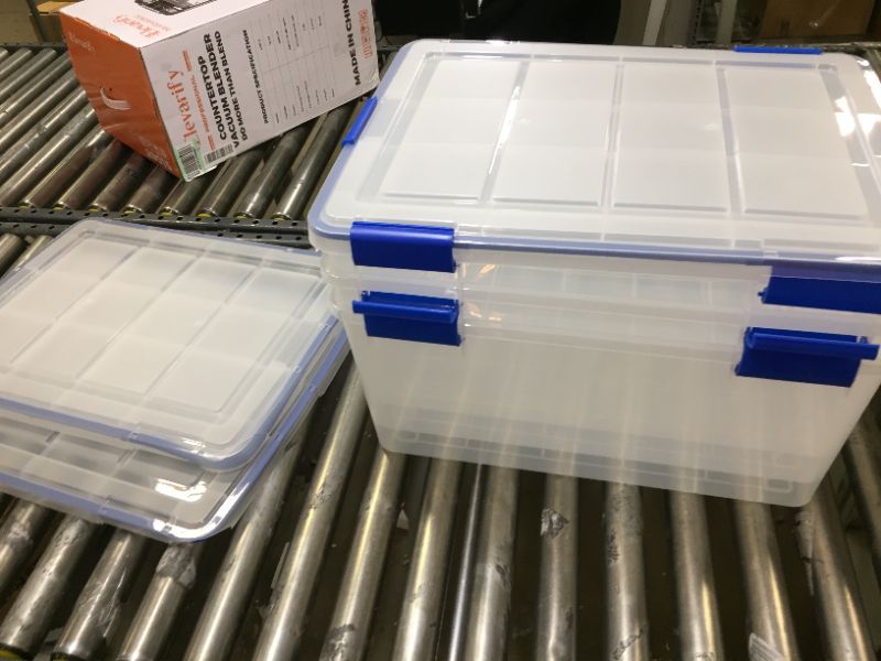 Photo 1 of 3 PK plastic storage containers 