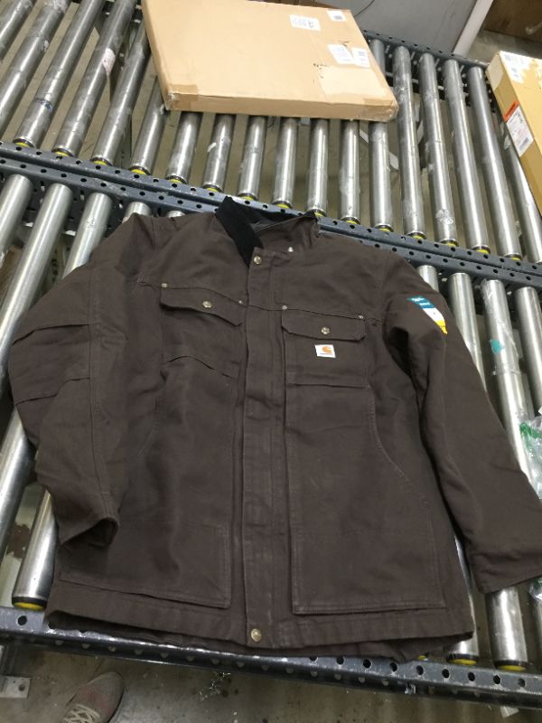 Photo 1 of Carhartt Men's Full Swing Relaxed Fit Washed Duck Insulated Traditional Coat sz M 
