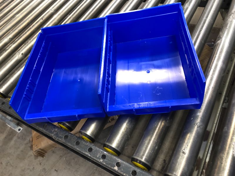 Photo 1 of Akro-Mils 30150BLUE Blue Shelf Bin, 11-5/8"L x 8-3/8"W x 4"H 2 PACK 