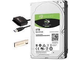 Photo 1 of Fantom Drives 5TB Hard Drive Upgrade Kit with Seagate BarraCuda ST5000LM000 (2.5" / 15mm), Fantom Drives SATA to USB 3.0 Converter and Fantom Drives Cloning Software Inside USB Flash Drive, Item is New, Item is Sealed

