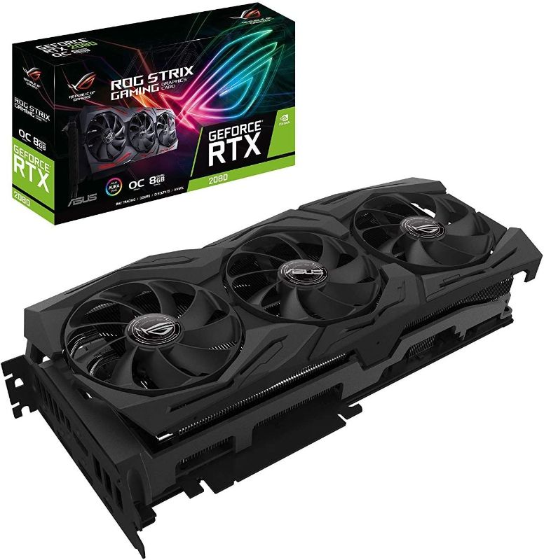 Photo 2 of ASUS GeForce® RTX 2080 O8G ROG STRIX OC Edition GDDR6 HDMI DP 1.4 Type-C graphics card (ROG-STRIX-RTX2080-O8G-GAMING)
