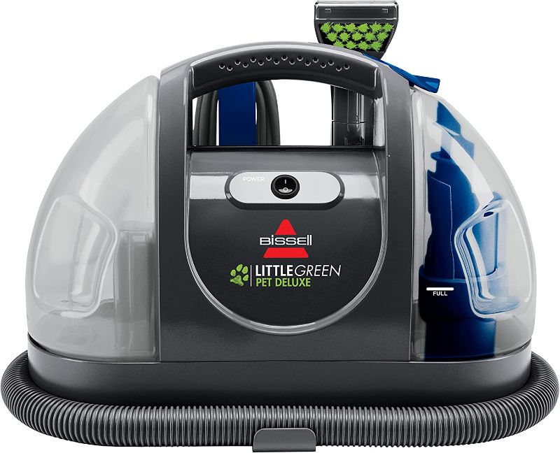 Photo 1 of Bissell Little Green Pet Deluxe Portable Carpet Cleaner, 3353, Gray/Blue
