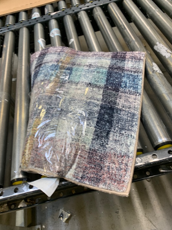 Photo 1 of 18"x18" Area Rug, No Box Packaging, Minor Use, Minor Fraying on Edges, Creases and Wrinkles in Rug, Dirty From Shipping and Handling, Tape on Rug
