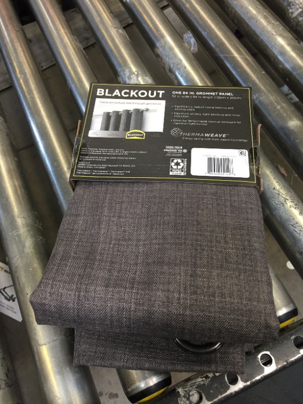 Photo 2 of 1pc Blackout Rowland Curtain Panel - Eclipse