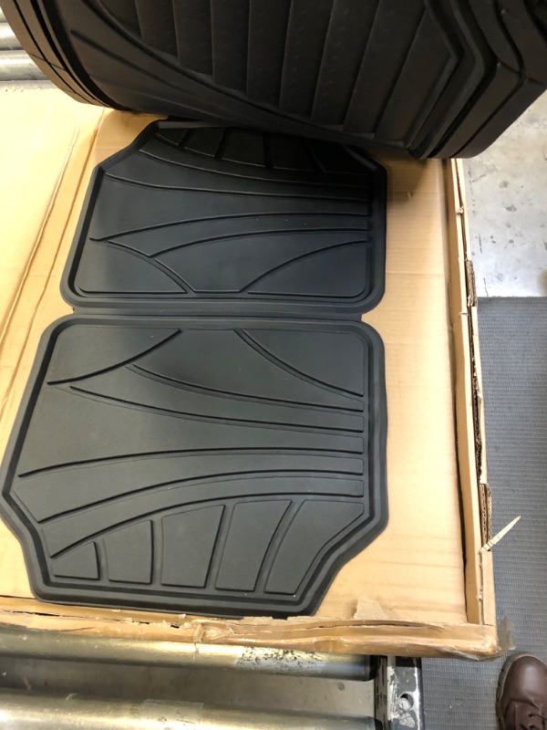 Photo 3 of Armor All 78840ZN 4-Piece Black All Season Rubber Floor Mat