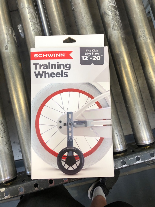 Photo 2 of  Schwinn Bike Training Wheels Adjustable Fits Kid's Bike Sizes 12"-20"
