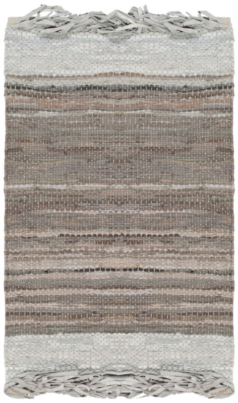 Photo 1 of 2'x3' Color Block Woven Accent Rug Light Gray/Dark Gray - Safavieh
