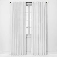 Photo 1 of 1pc Light Filtering Linen Window Curtain Panel - Threshold™ 54"W x 95"L




