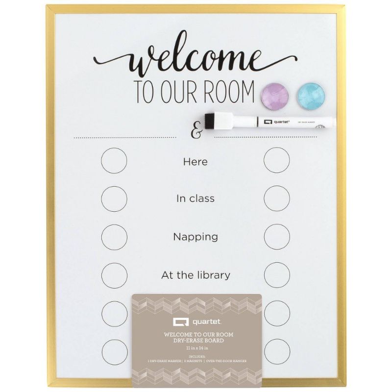 Photo 1 of 2 PK 11''x14'' Welcome to Our Room Board Gold - Quartet
