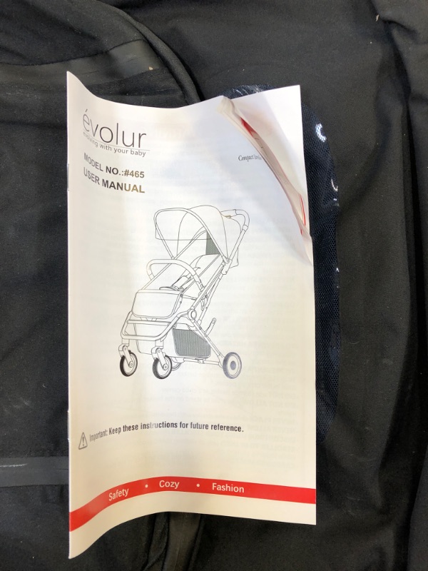 Photo 4 of Evolur Urban Nimble Stroller - Black
