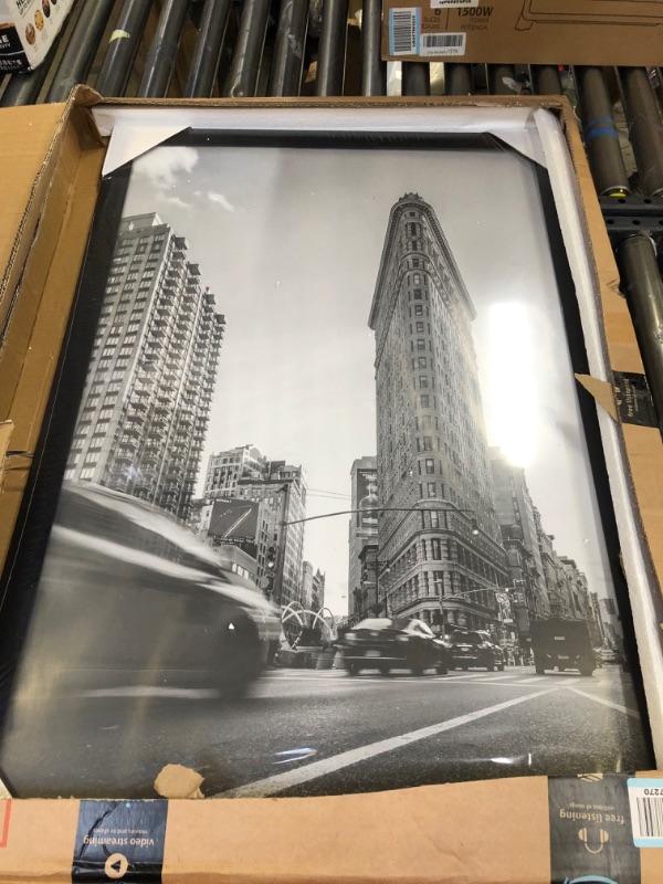 Photo 2 of Americanflat 24 x 36 Inch Black Poster Frame Polished Plexiglass. Hanging Hardware Included