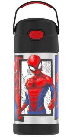 Photo 1 of 2 PACK -------- Thermos 12oz FUNtainer Water Bottle with Bail Handle - Spider-Man

