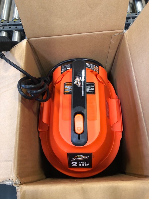 Photo 2 of Armor All, AA255 , 2.5 Gallon 2 Peak HP Wet/Dry Utility Shop Vacuum , Orange
