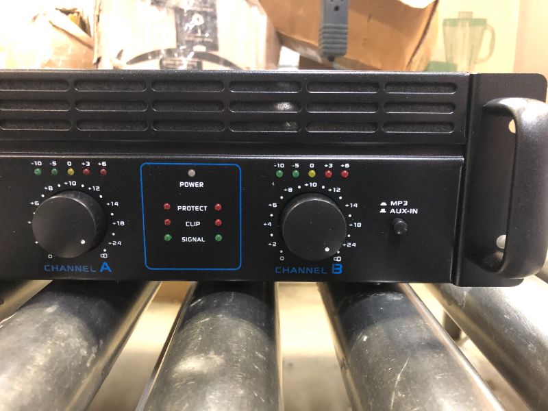 Photo 3 of 2-Channel Bluetooth Power Amplifier - 2000W Bridgeable Rack Mount Pro Audio Sound Wireless Home Stereo Receiver w/TRS XLR Input