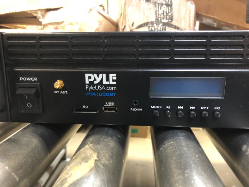 Photo 4 of 2-Channel Bluetooth Power Amplifier - 2000W Bridgeable Rack Mount Pro Audio Sound Wireless Home Stereo Receiver w/TRS XLR Input