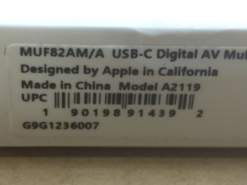 Photo 3 of Genuine Apple USB-C Digital AV Multiport Adapter ----New  
