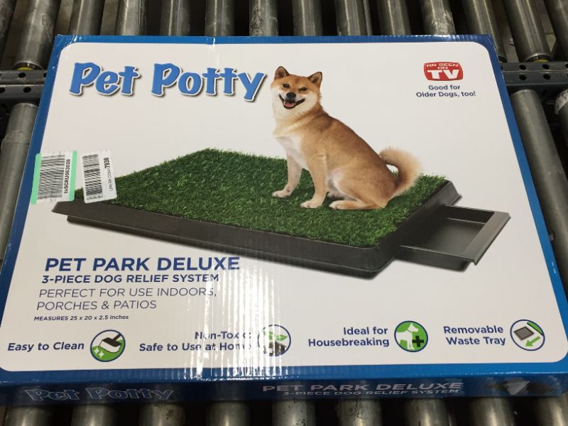 Photo 2 of Artificial Grass Puppy Pad for Dogs and Small Pets – Portable Training Pad with Tray – Dog Housebreaking Supplies by PETMAKER (16" x 20")
