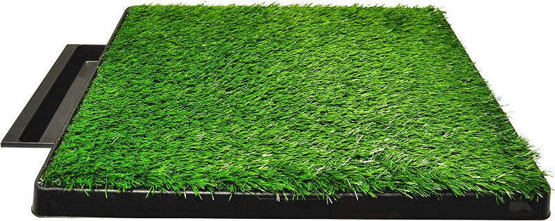 Photo 1 of Artificial Grass Puppy Pad for Dogs and Small Pets – Portable Training Pad with Tray – Dog Housebreaking Supplies by PETMAKER (16" x 20")
