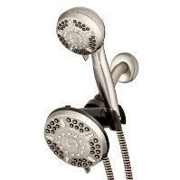 Photo 1 of 6+6 Power Pulse Dual Shower Head Brushed Nickel - Waterpik

