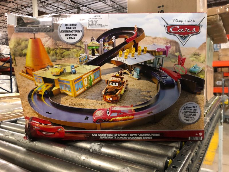 Photo 3 of Disney Pixar Cars Race Around Radiator Springs Playset  *** ITEM HAS LOOSE HARDWARE -- BOX DAMAGE ***