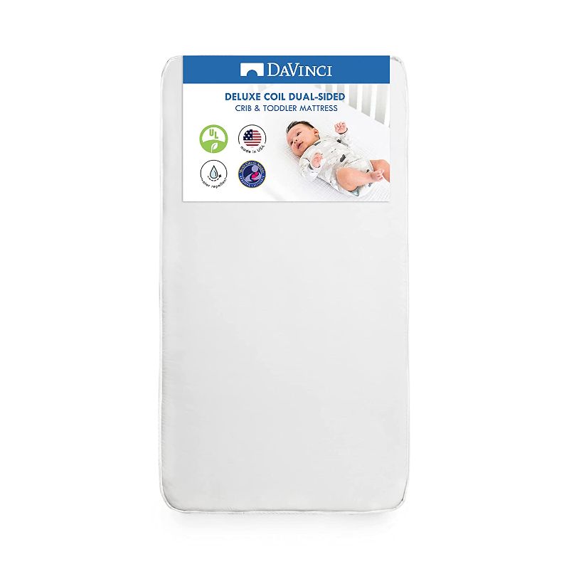 Photo 1 of Davinci Deluxe Coil Dual-Sided Crib & Toddler Mattress
52x27.75x5.5 Inch (Pack of 1)
