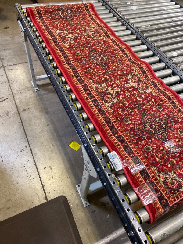 Photo 2 of 3' 4 x 9' 9 Hand Knotted Hossainabad Persian Wool Runner Rug----used needs cleaning 

