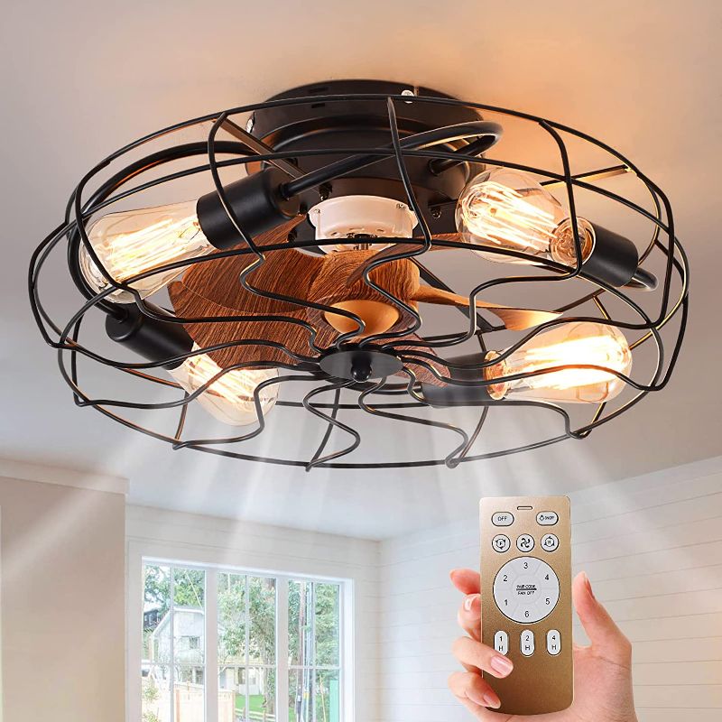 Photo 1 of 20 In Caged Ceiling Fan with Light ---bulbs not included 