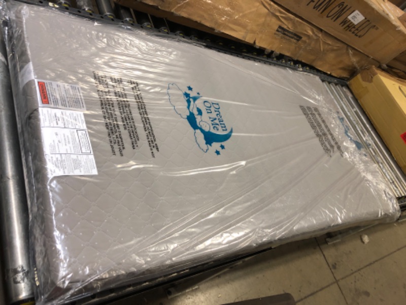 Photo 1 of Dream On Me Asheville 4"Firm Fiber Crib and Toddler Mattress----52"L x 28"W x 4"Th
