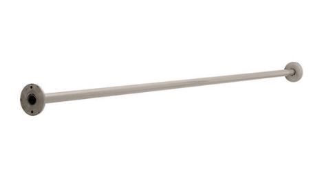Photo 1 of Franklin Brass 1" x 60" Shower Rod with Step Style Flanges, Available in Multiple Colors
