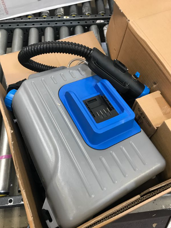 Photo 2 of AlphaWorks Fogger Machine Disinfectant Hydroponics ULV Sprayer 48V DC Lithium Ion Cordless Backpack Mist Duster Blower 2.6GAL 1-10GPH Adjustable Particle Size 0-50um/Mm -- Unable to test / Battery dead