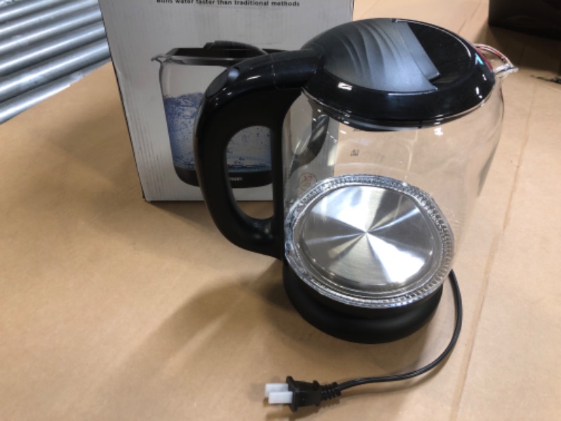 Photo 2 of Chefman 1.7 Liter Electric Programmable Glass Tea Kettle
