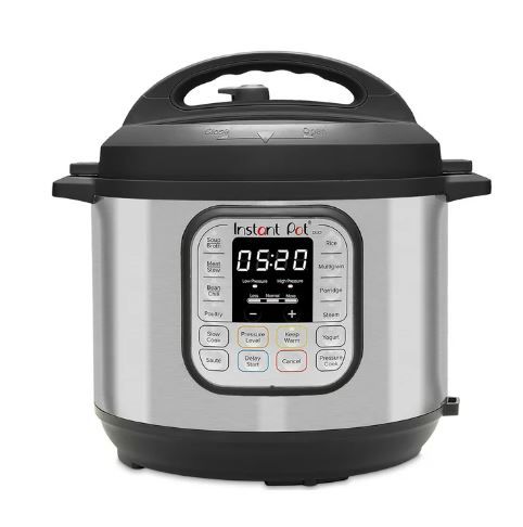 Photo 1 of Instant Pot Duo 7-in-1 Electric Pressure Cooker, Slow Cooker, Rice Cooker, Steamer, Sauté, Yogurt Maker, Warmer & Sterilizer, Includes Free App with over 1900 Recipes, Stainless Steel, 6 Quart --- COSMETIC DAMAGE / DENTS
