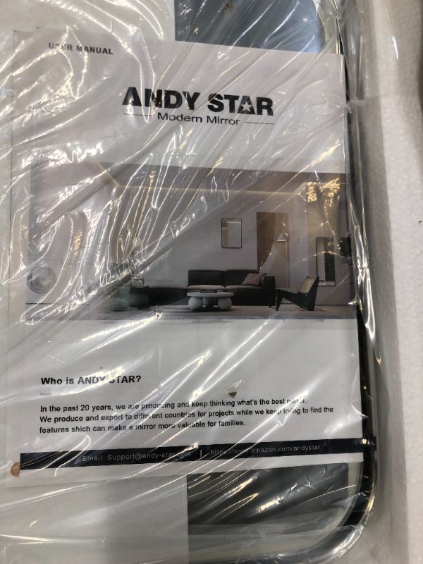 Photo 3 of ANDY STAR Chrome Mirror for Bathroom  +++ FACTORY SEALED ITEM +++