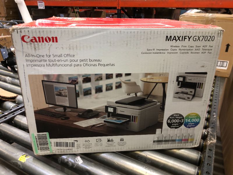 Photo 1 of MAXIFY GX7021 Wireless MegaTank Small Office All-in-One Printer  +++ FACTORY SEALED ITEM +++
