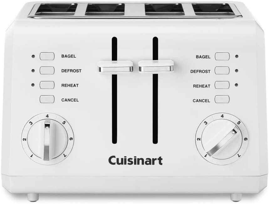 Photo 1 of Cuisinart CPT-142P1 4-Slice Compact Plastic Toaster, White
