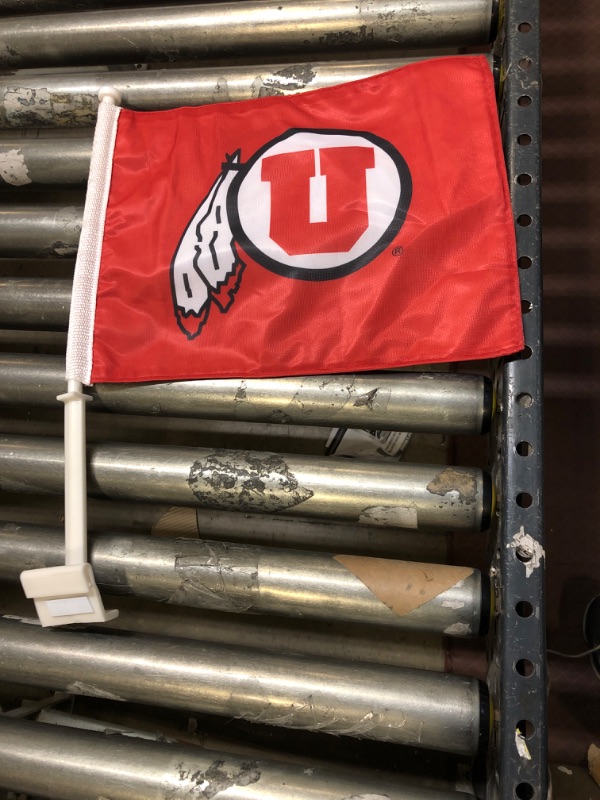 Photo 2 of  NCAA Utah Utes 2-Sided Car Flag
