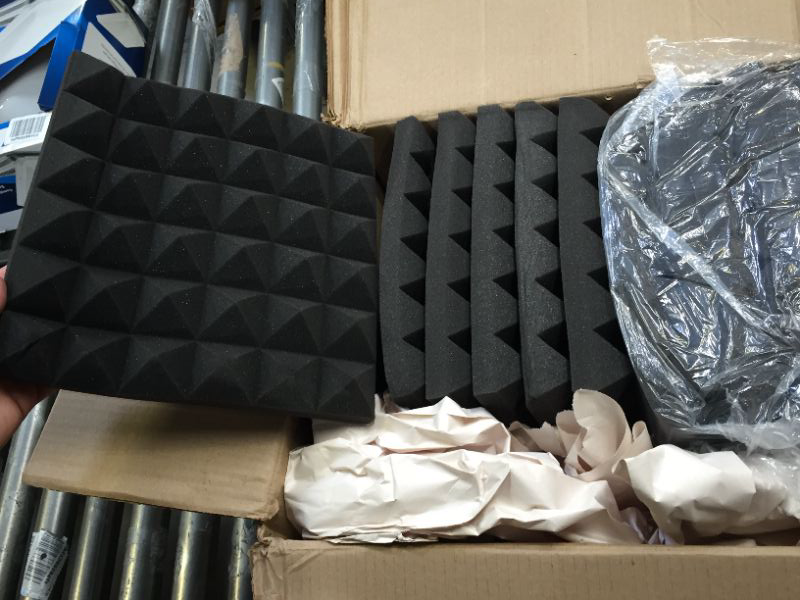 Photo 1 of 12" X 12" 12PC ACOUSTIC FOAM PANELS 