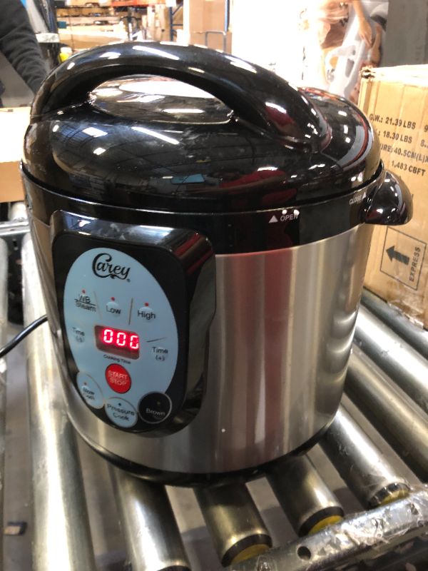 Photo 2 of CAREY DPC-9SS Smart Electric Pressure Cooker and Canner, Stainless Steel, 9.5 Qt
