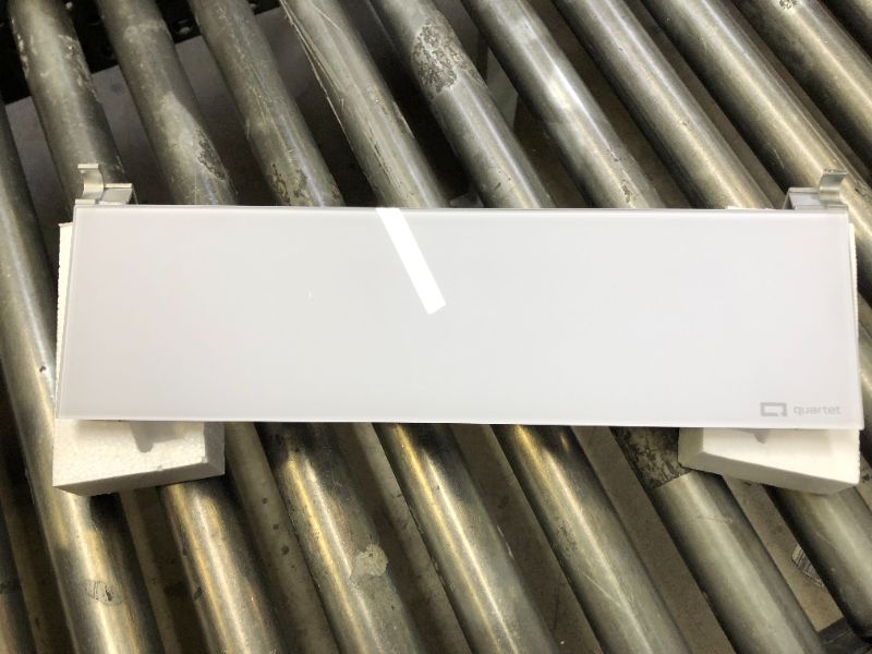 Photo 1 of Quartet Glass Dry-Erase Whiteboard, 0.5' x 1.5' (GDP186)