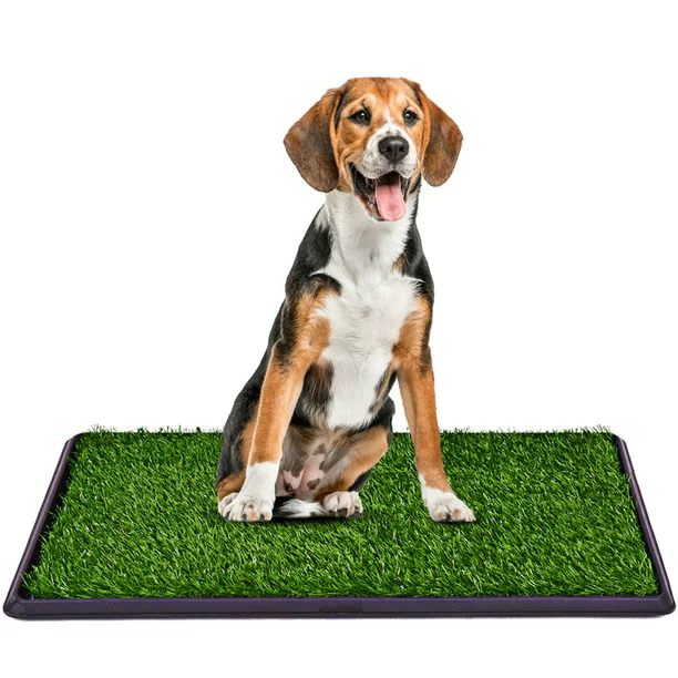 Photo 1 of  Puppy Pet Potty Training Pee Indoor Toilet Dog Grass Pad Mat Turf Patch