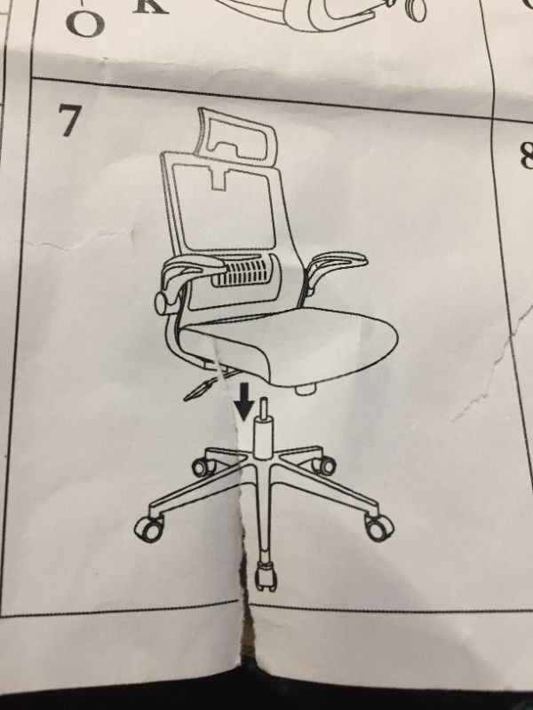 Photo 1 of black rolling chair