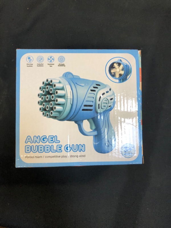 Photo 1 of 23 Hole Bubble Machine for Kids, 2022 New Toy Gift Bubble Gun,Handheld Bubble Maker for Kids,Bubble Blower Machine Toys,Boys Girls Outdoor Indoor Toys Summer Beach Toys (C)
