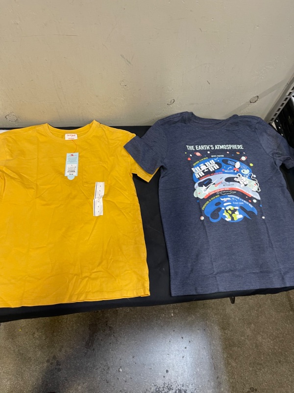 Photo 1 of 2 BOYS SHIRTS, YELLOW IS LARGE BLUE IS XL