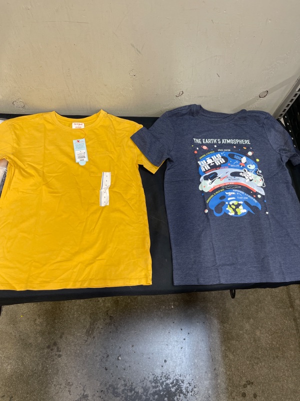 Photo 1 of 2 BOYS SHIRTS YELLOW IS LARGE BLUE IS XL
