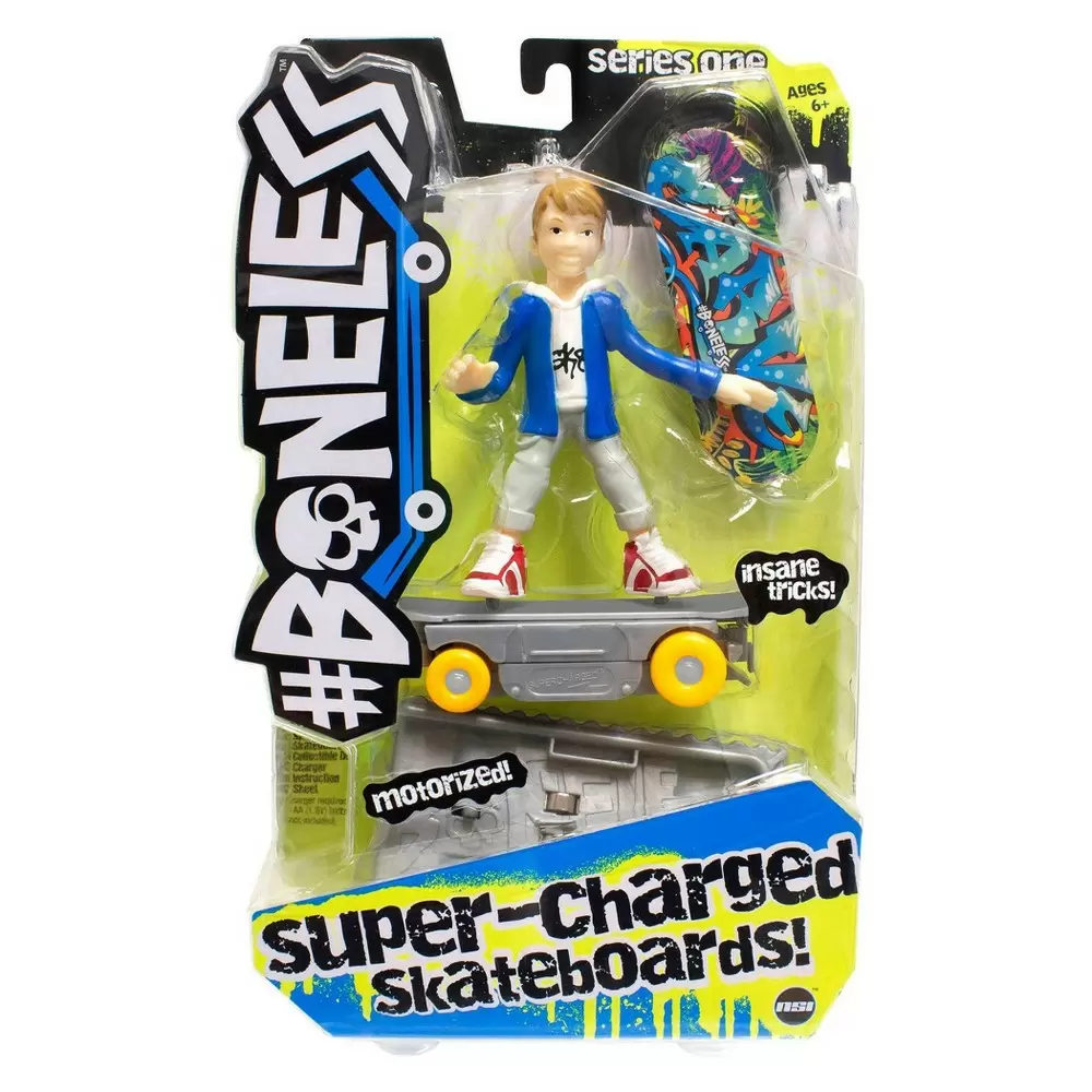 Photo 1 of #Boneless Super-Charged Mini Toy Stunt Skateboard with Poseable Skater - Ryan

