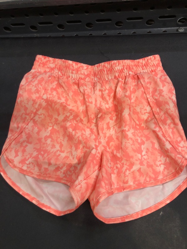 Photo 2 of Girls' Run Shorts - All in Motion Peach Orange XL
