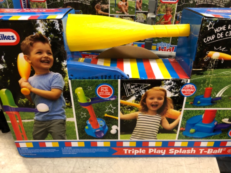 Photo 3 of Little Tikes 3-in-1 Triple Splash T-Ball Set with 3 Balls---factory sealed
