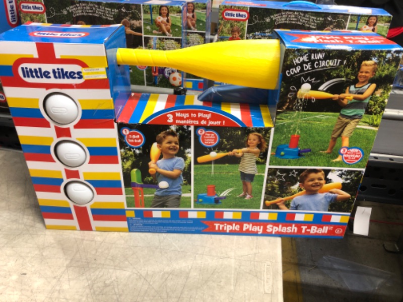 Photo 2 of Little Tikes 3-in-1 Triple Splash T-Ball Set with 3 Balls---factory sealed