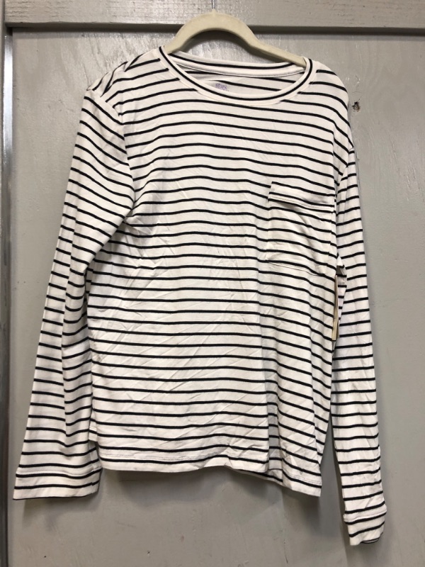 Photo 2 of Size XS---Women's Beautifully Soft Striped Long Sleeve Top 