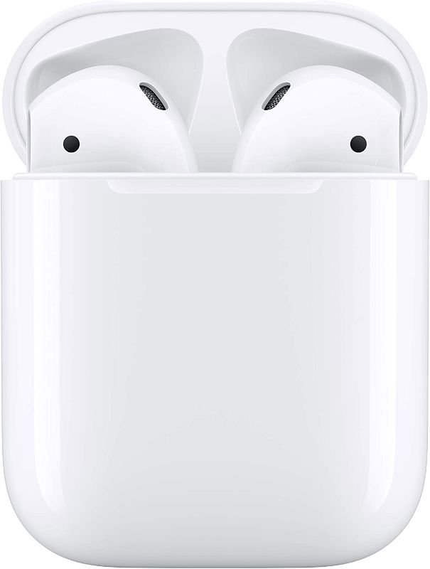 Photo 2 of Apple AirPods (2nd Generation) Wireless Earbuds with Lightning Charging Case Included. Over 24 Hours of Battery Life, Effortless Setup. Bluetooth Headphones for iPhone( factory sealed) 
